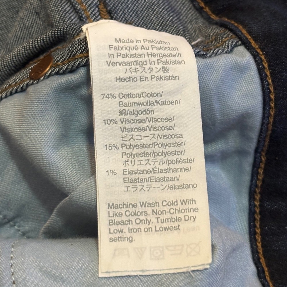 Madewell Jeans Women 30 Blue High Rise Skinny Dark Wash Stretch Denim Minimalist - Picture 8 of 8